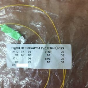 Singlemode Fiber Optic Pigtail SC-APC, 1M 2