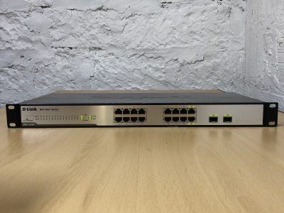 D-Link DGS-1216T Web Smart 16-Port Gigabit Switch, with 2-Port Combo Mini GBIC