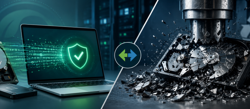 Data Wiping vs Data Destruction